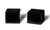 Two black square boxes with a REL logo on top