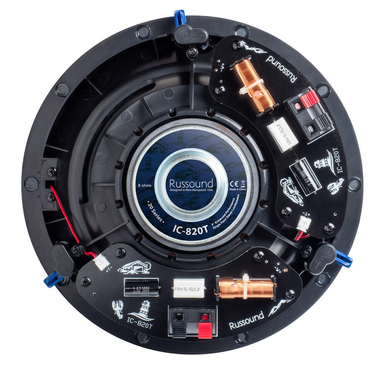 Russound IC-820T 8" Enhanced Single Point Stereo In-Ceiling Loudspeaker (Single)