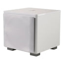 White subwoofer on a white background