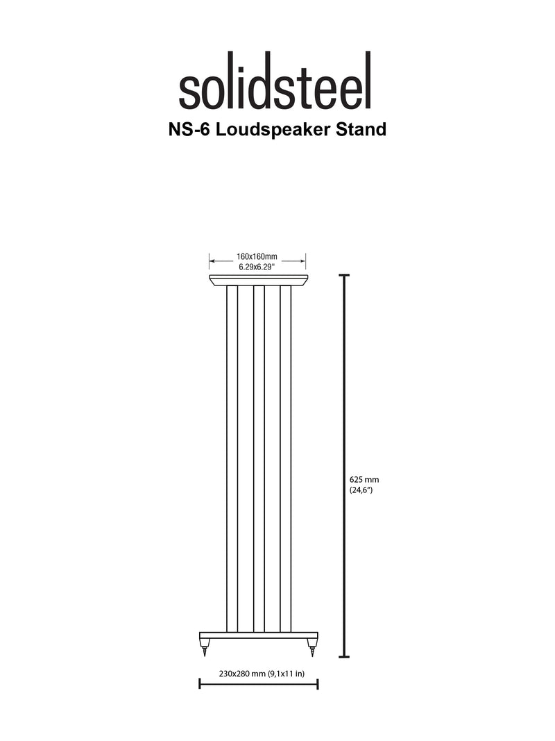 Solidsteel NS-6 Speaker Stands