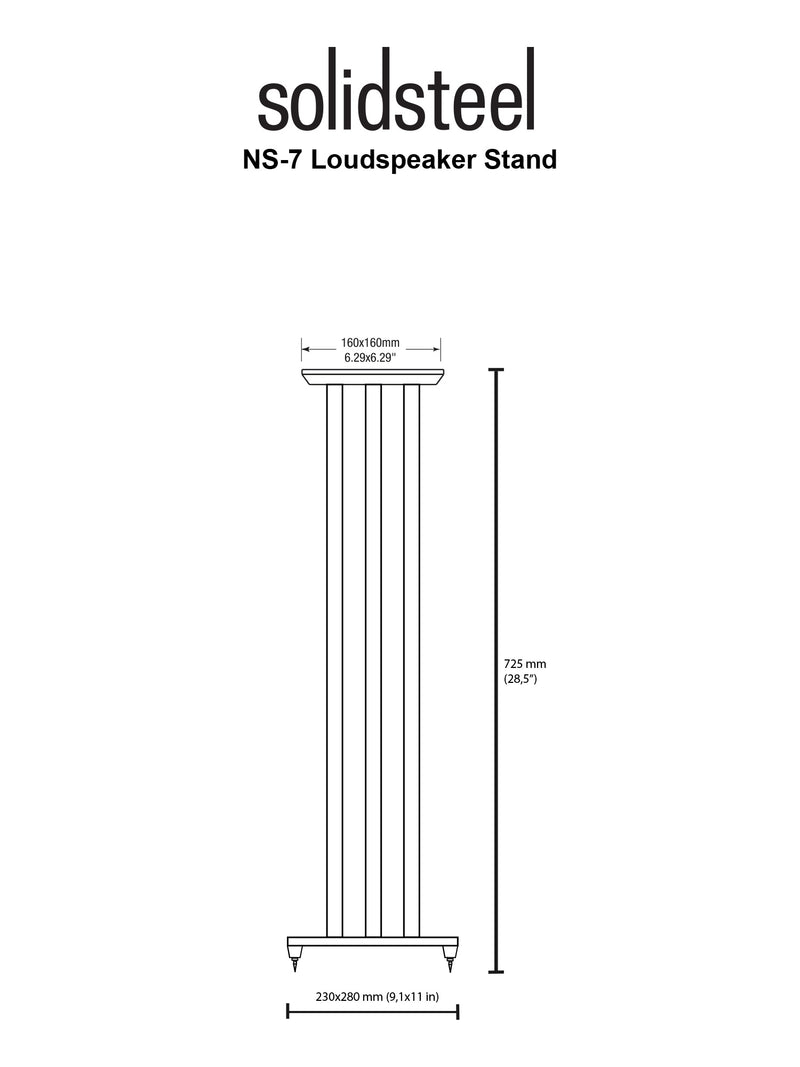 Solidsteel NS-7 Speaker Stands