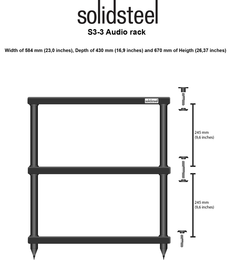 Solidsteel S3-3 HiFi Rack