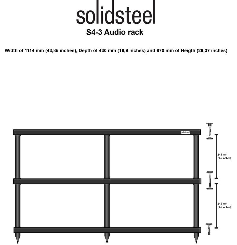 Solidsteel S4-3 AV Rack
