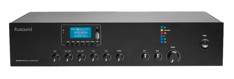 Russound MIXAMP-60 70V Mixer Amplifier with Media Player