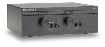 Russound SDB-2.1 Adjustable Impedance Matching 2 Pair Speaker Selector in Black