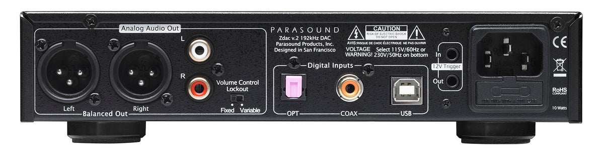 Buy Parasound Zdac V.2 | Expressive Audio | HiFi Experts